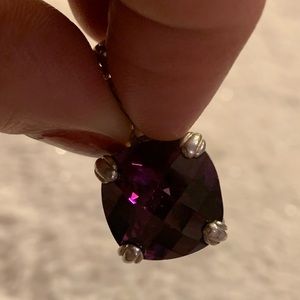 Amethyst Silver Pendent